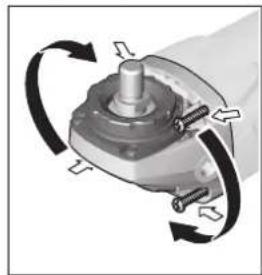 BOSCH 18-125 PL Inox Professional - A hajtómúfej elforditasa - 1