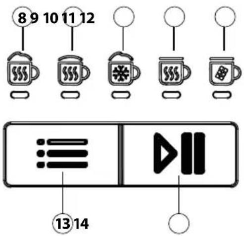 CASO CappuLatte 1661 - Control Panel - 1