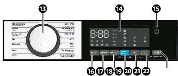 Wisberg WBWM1400A9AWNB - PANNEAU DE COMMANDE - 1