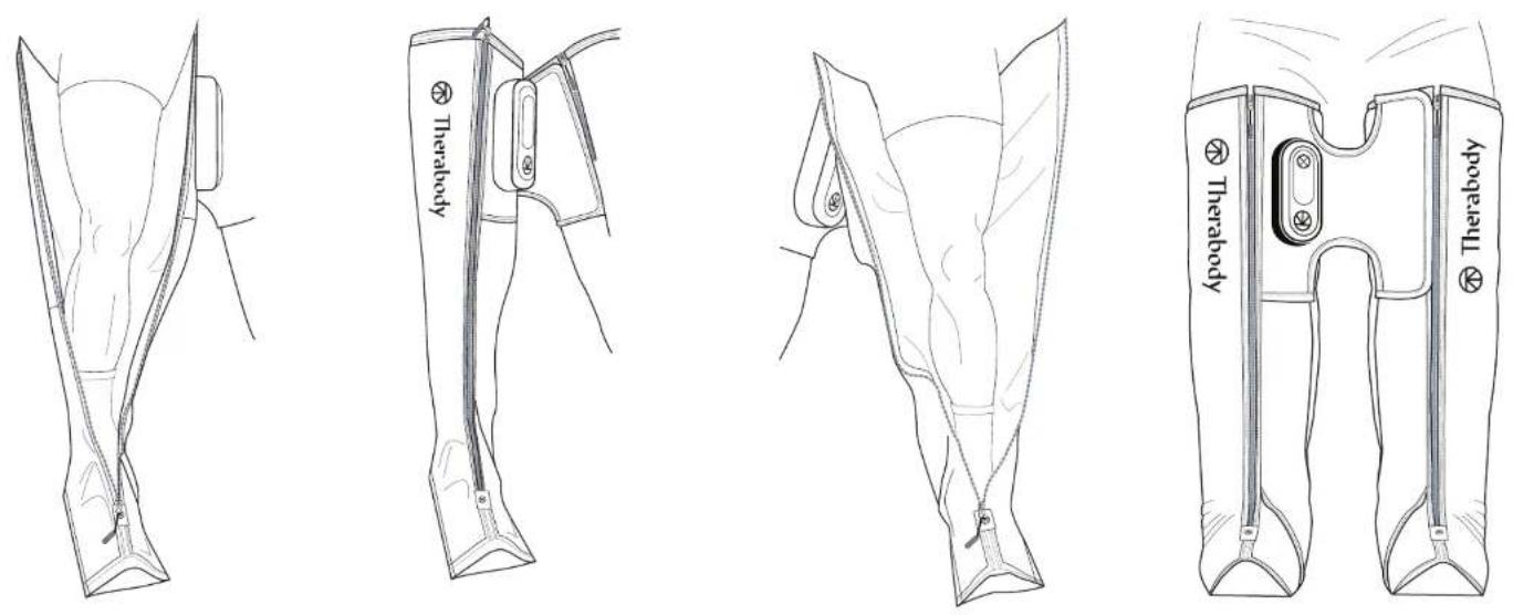 THERAGUN JetBoots Prime - \*\*N'essayez pas d'utiliser l'apparell pendant la recharge. - 1