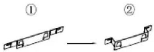 HOOVER HDG9DCH3B - KURULUM (T BICIML, KAVISLI CAM, DÜZ CAM MODELLERİ ICIN HAVA DEFLEKTÖR): - 1