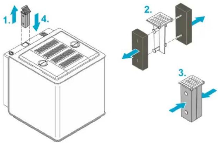 OASE biOrb EARTH 125 - Sostituzione del carbone attivo inferiore - 1