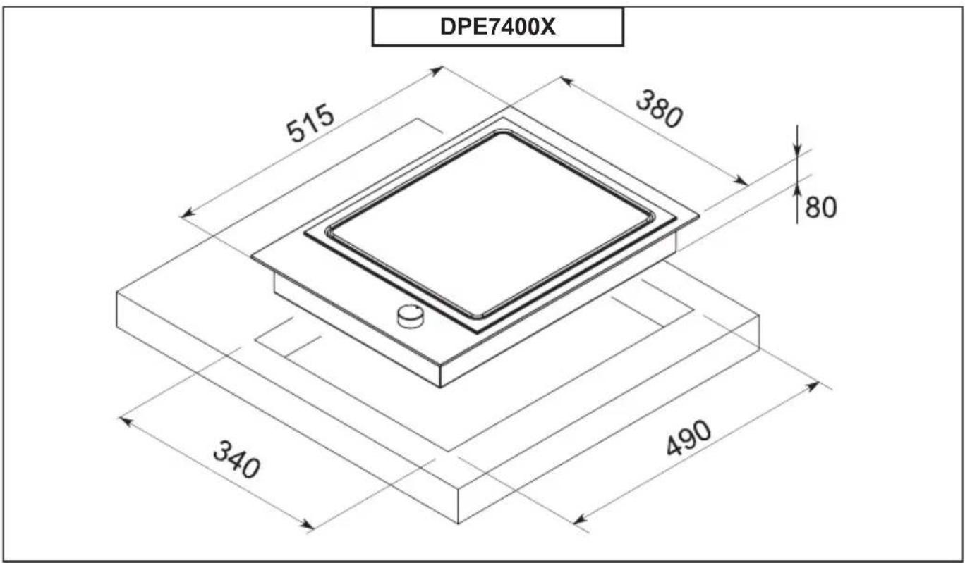 DE DIETRICH DPE7400X - • 1 - 1