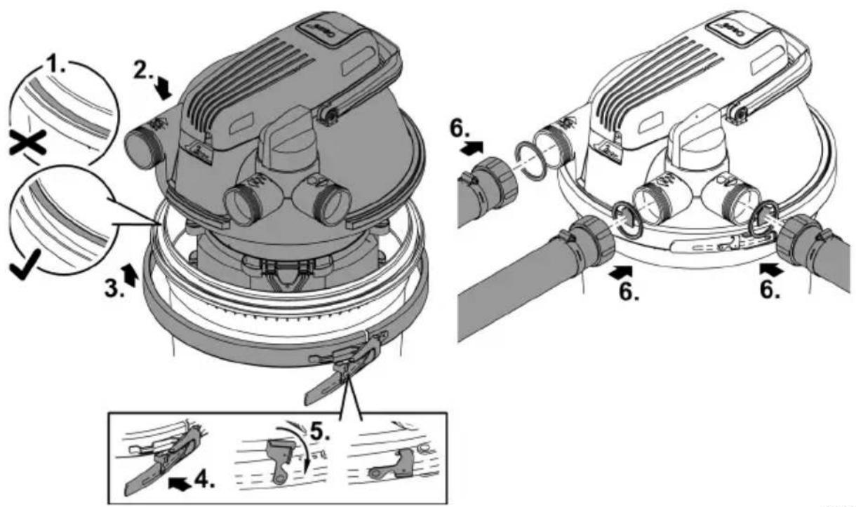 OASE FiltoClear 19000 - 放上过滤器盖 - 1