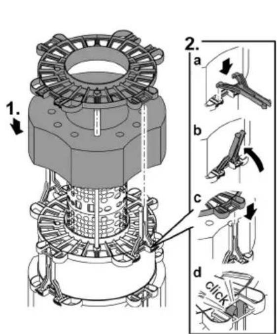 OASE FiltoClear 19000 - Assemblare il pacchetto di spugne filtranti - 1
