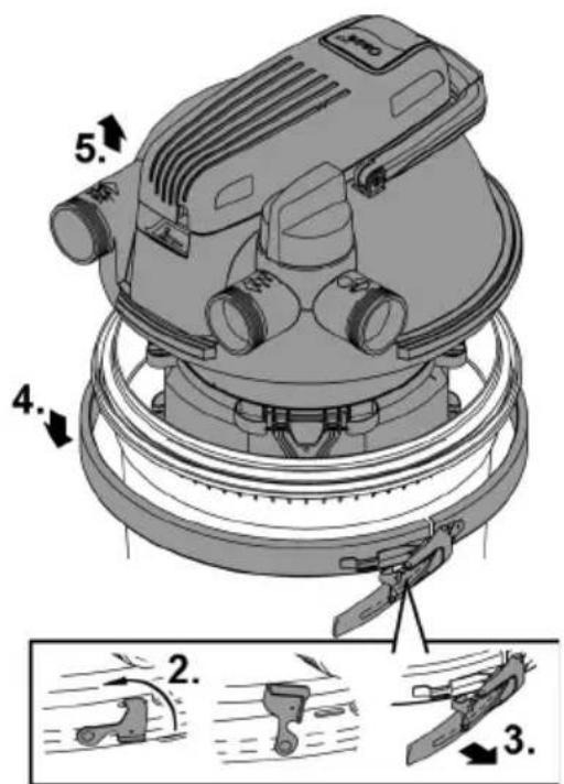 OASE FiltoClear 19000 - Rimuovere il coperchio del filtro - 2