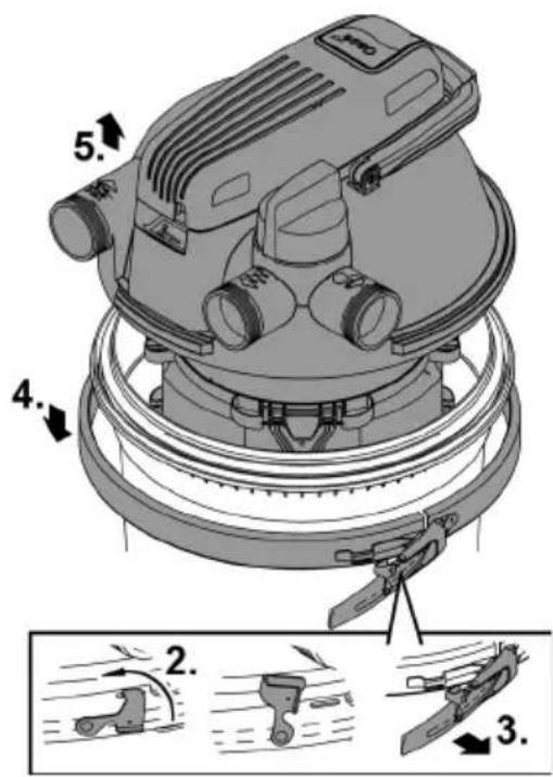 OASE FiltoClear 13000 - Removing the filter cover - 2