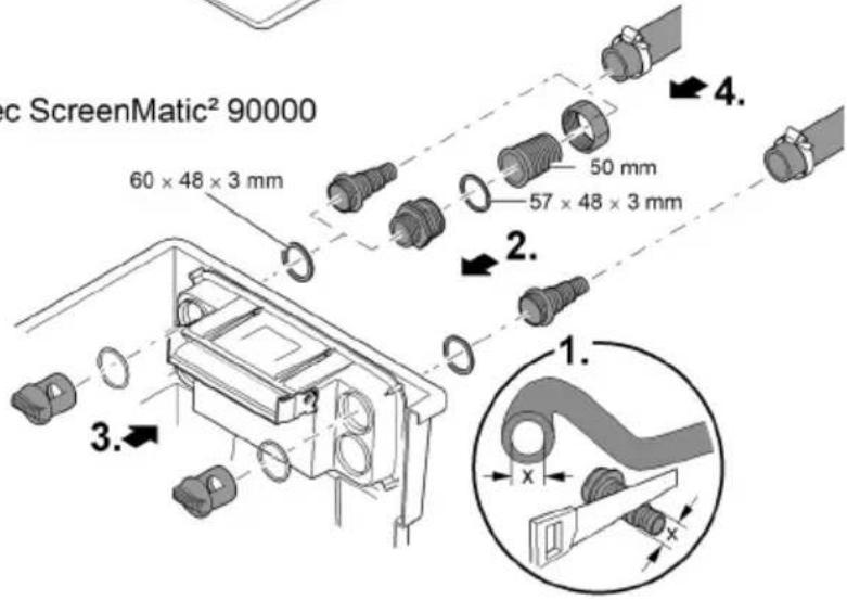 OASE BioTec ScreenMatic 60000 - Conexión de la bomba de filtro - 2
