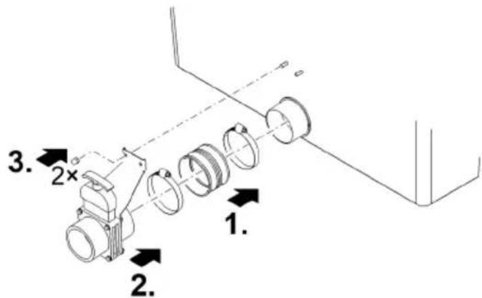 OASE BioTec ScreenMatic 60000 - Monter la sortie d'impuretés - 1