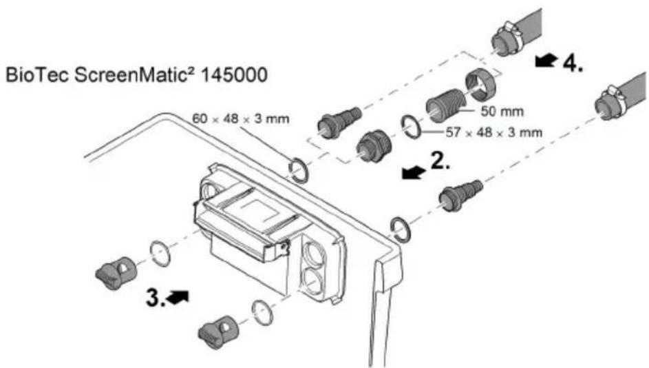 OASE BioTec ScreenMatic 60000 - Raccorder la pompe filtrante - 3
