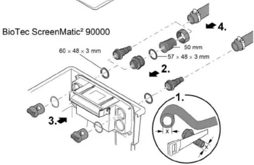 OASE BioTec ScreenMatic 60000 - Raccorder la pompe filtrante - 2