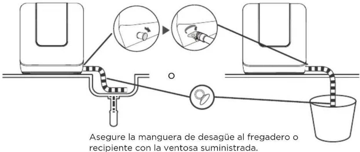 MIDEA MDC17P2DWW - Conexión de la manguera de desagüe - 1