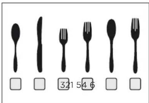 MIDEA MDC22P1ABB - Loading the cutlery basket - 2
