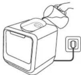 MIDEA MDC17P4CWW - Adiccion de agua al deposito del lavavajillas - 3
