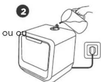 MIDEA MDC17P4CWW - Ajouter de l'eau dans le réservoir du lave-vaisselle - 2