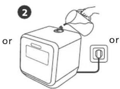 MIDEA MDC17P4CWW - Add water into the dishwasher's tank - 2