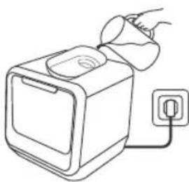 MIDEA MDC17P4CWW - Ajouter de l'eau dans le réservoir du lave-vaisselle - 3
