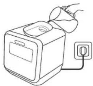 MIDEA MDC17P4CWW - Add water into the dishwasher's tank - 3