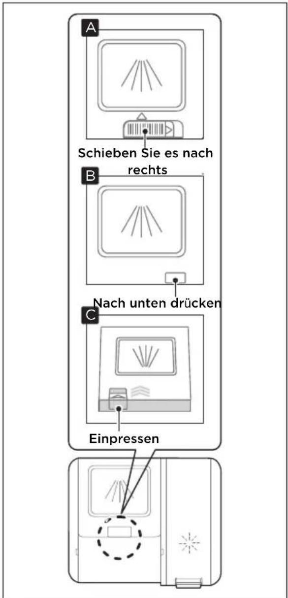 MIDEA SU 7.35X14BS - Befüllen des Spüllmittelspenders - 1