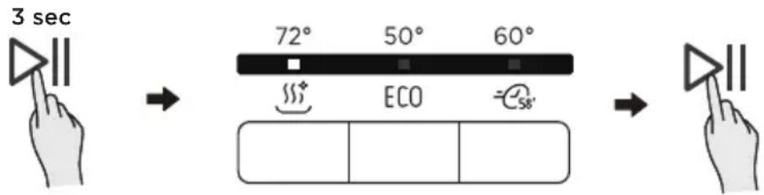 3 sec 72° 50° 60° ECO 58'