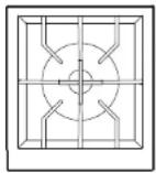 DCS GDSBE1-302L - 3GDSBE1-302 Plaque chauffante/brûleur latéral - 2