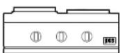 DCS GDSBE1-302L - 3GDSBE1-302 Plaque chauffante/brûleur latéral - 8
