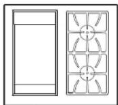DCS GDSBE1-302L - 3GDSBE1-302 Plaque chauffante/brûleur latéral - 3