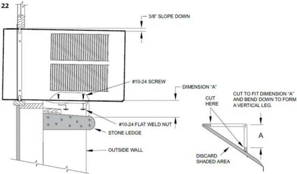 Friedrich Hazardgard SH20M30B - Typical Installation: Sill Plate (cont.) - 2