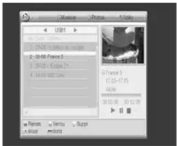 ASTRELL DVB-T2 011140 - C - Eine Aufzeichnung abspielen - 1