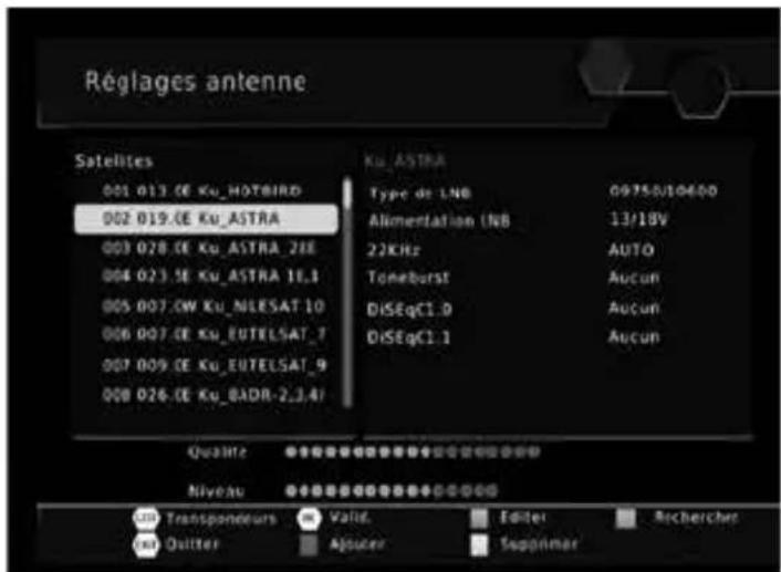 ASTRELL DVB-S2 013127 - D - Recherche des chaînes - 1