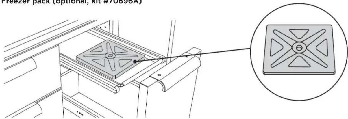 DCS CAD130E - Freezer pack (optional, kit #70696A) - 1