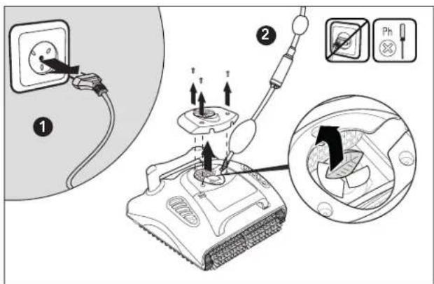 MAYTRONICS Dolphin W20 - Cleaning the impeller - 1