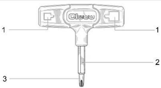 Cleco CLBA123 - Pericolo di avvolgimento - 1