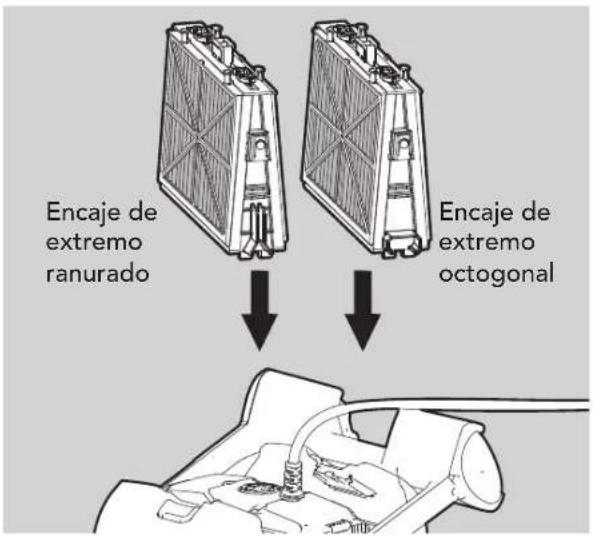 Encaje de extremo ranurado Encaje de extremo octogonal