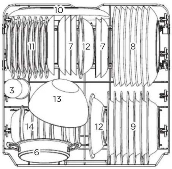 MIDEA SU 5.35X14CS - Lower basket: - 1