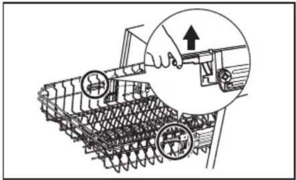 MIDEA SU 5.35X14CS - Adjusting the upper basket - 2