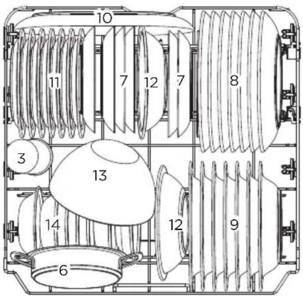 MIDEA SU 5.35X14CS - Lower basket: - 1