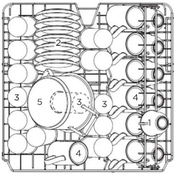 MIDEA SU 5.35X14CS - Upper basket: - 1