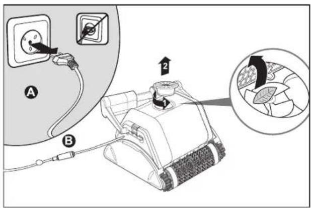MAYTRONICS Dolphin Pro X2 - Unplug the power supply - 1