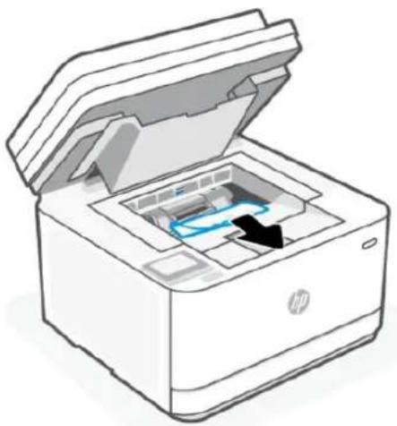 HP LaserJet Pro MFP M3102fdn - Élimination de bourrages de papier à partir de la porte d'accès des cartouches - 3