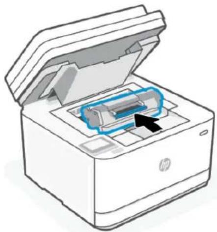 HP LaserJet Pro MFP M3102fdn - Élimination de bourrages de papier à partir de la porte d'accès des cartouches - 6