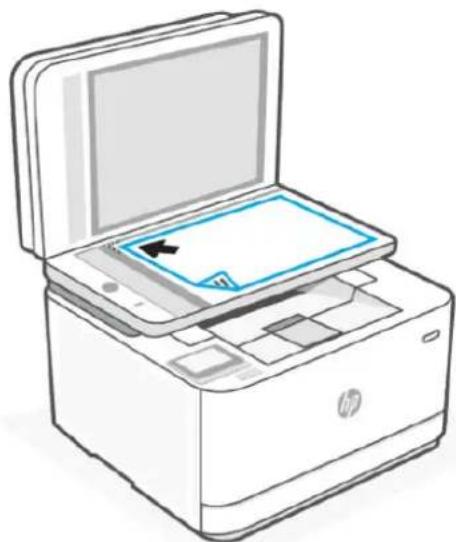 HP LaserJet Pro MFP M3102fdn - Chargement d'un original sur la vitre du scanner - 4