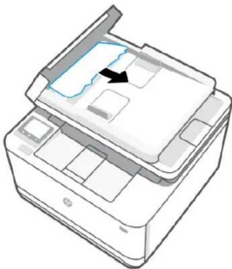 HP LaserJet Pro MFP M3102fdn - Élimination des bourrages dans le bac d'alimentation - 2