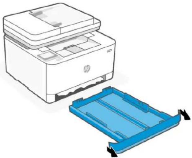 HP LaserJet Pro MFP M3102fdn - Suppression de bourrages dans le bac d'alimentation - 1