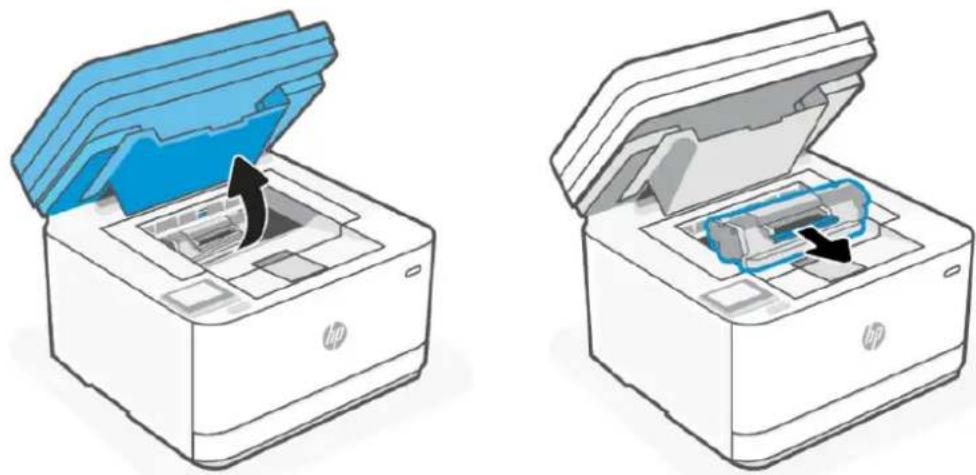 HP LaserJet Pro MFP M3102fdn - Retrait et remplacement d'une cartouche de toner - 1