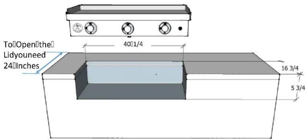Le Griddle GF-105 - Encastrement : - 1