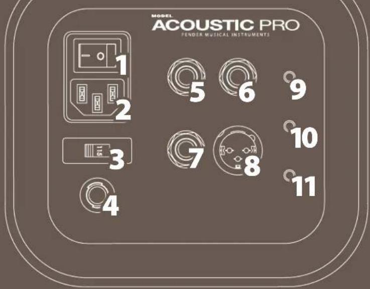 FENDER Acoustic Pro - Caratteristiche del Pannello Superiore - 5
