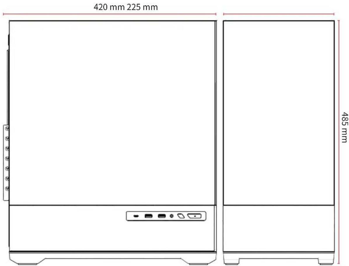 MSI MAG PANO 110R PZ - Vue de côté et de face - 1