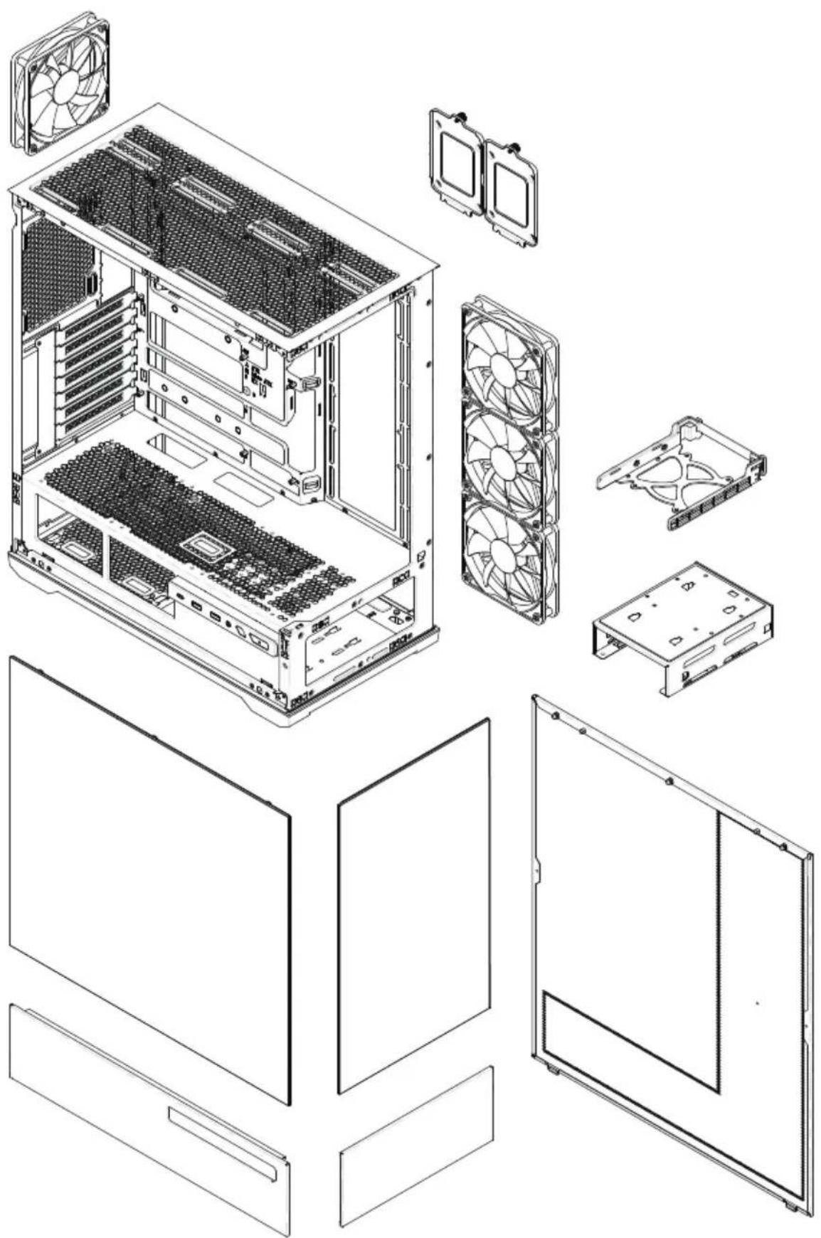MSI MAG PANO 110R PZ - Caractéristiques du boîtier - 1