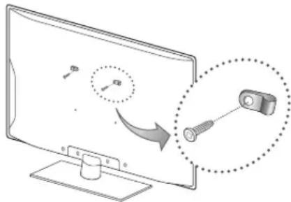 SAMSUNG LA40C530F1W - Pour éviter toute chute du téléviseur - 1